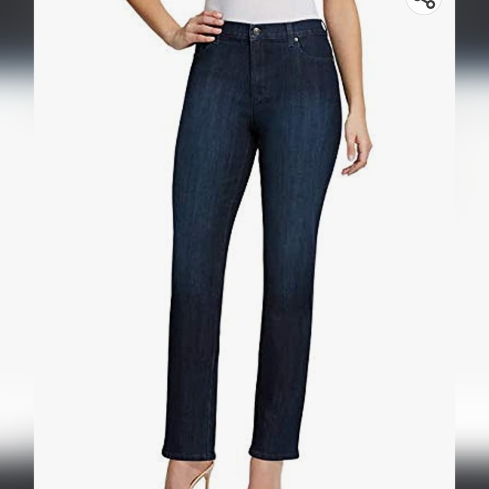 Gloria Vanderbilt-rail straight-All Around slimming effect shade #1 jeans- sz 16